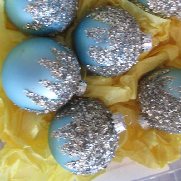 💕 SALE - Six (6) Gorgeous Christmas Ornaments / Bulbs / Decor - Picture 4 of 6